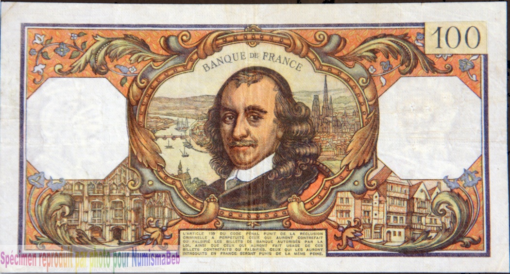 100 Franc Corneille 1976
